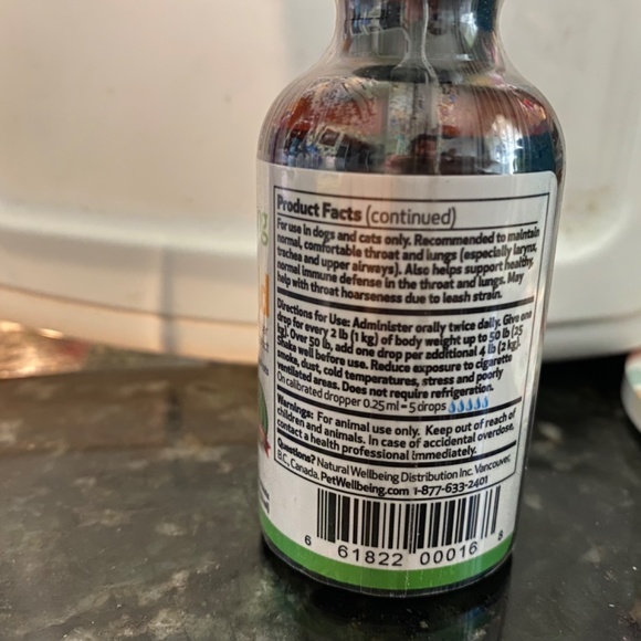 *SOLD* Pet Wellbeing Throat Gold NEW 2oz - Picture 7 of 7